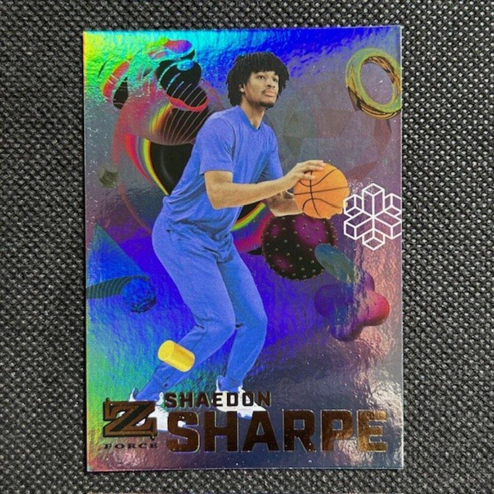 Shaedon Sharpe RC 2022 Skybox Metal Universe Champions Z-Force #Z-25 Blazers